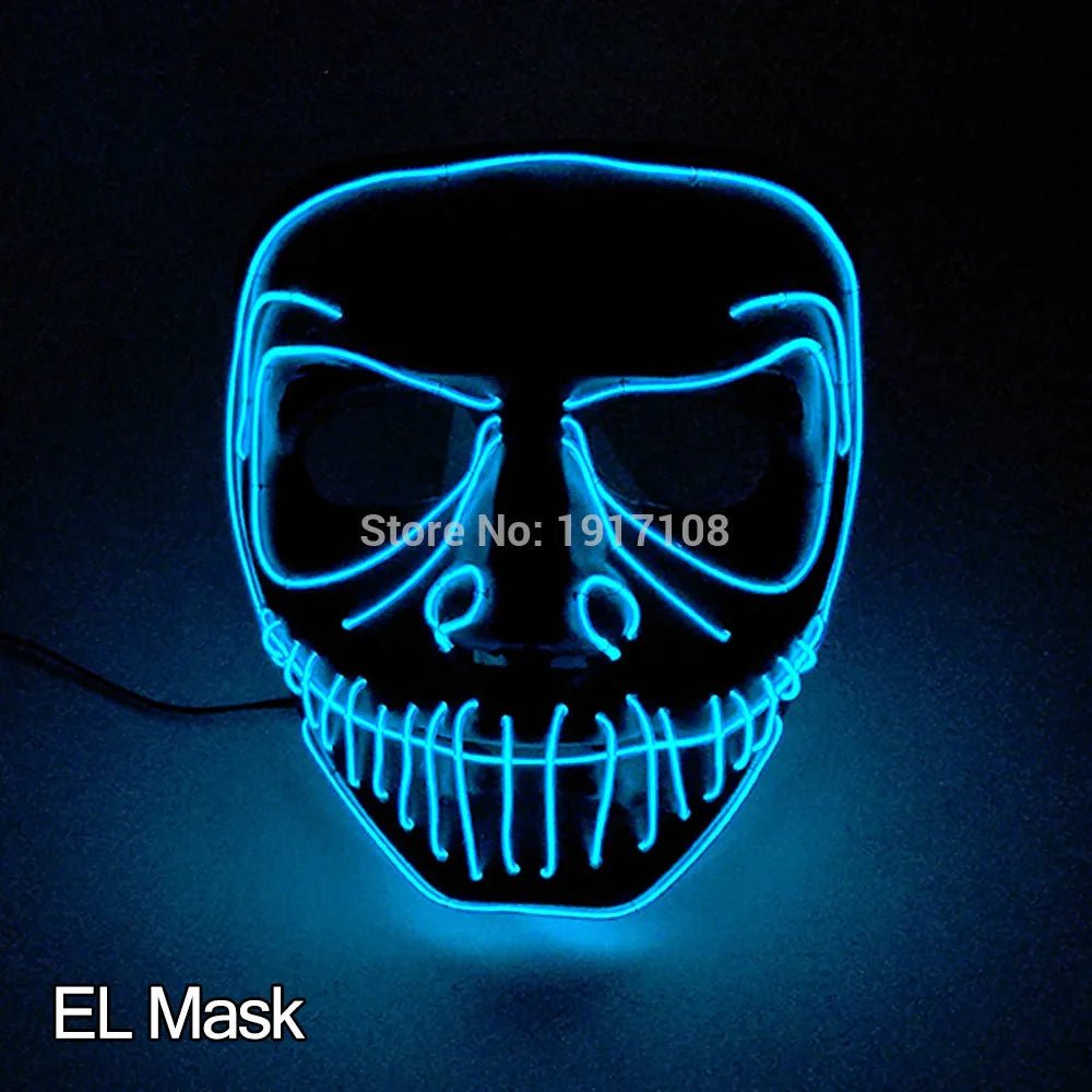 LED Neon Halloween Horror Mask - Cake Pops Parties