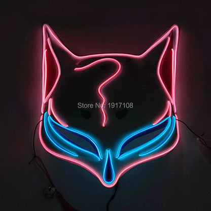 LED Neon Halloween Horror Mask - Cake Pops Parties