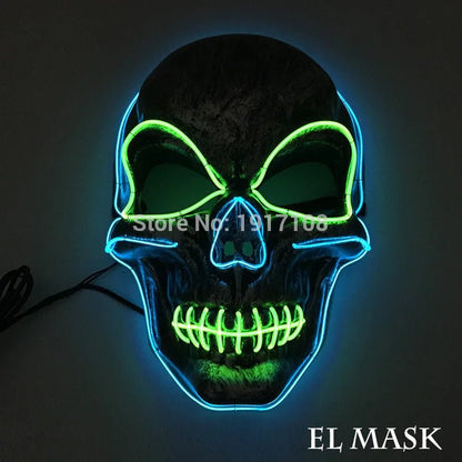 LED Neon Halloween Horror Mask - Cake Pops Parties