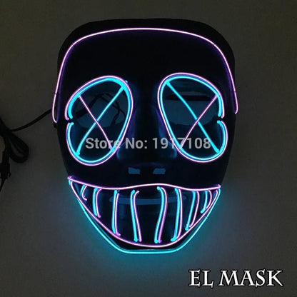 LED Neon Halloween Horror Mask - Cake Pops Parties