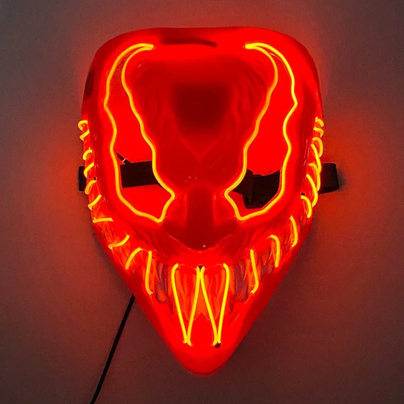LED Neon Halloween Horror Mask - Cake Pops Parties