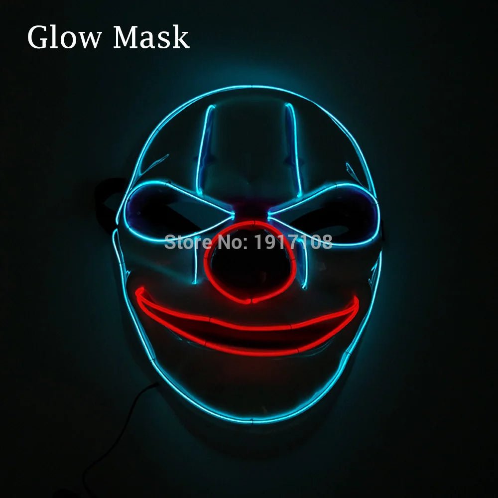 LED Neon Halloween Horror Mask - Cake Pops Parties
