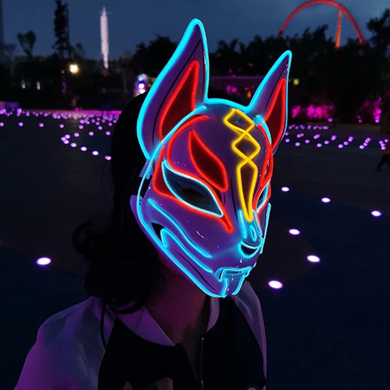 LED Neon Halloween Horror Mask - Cake Pops Parties