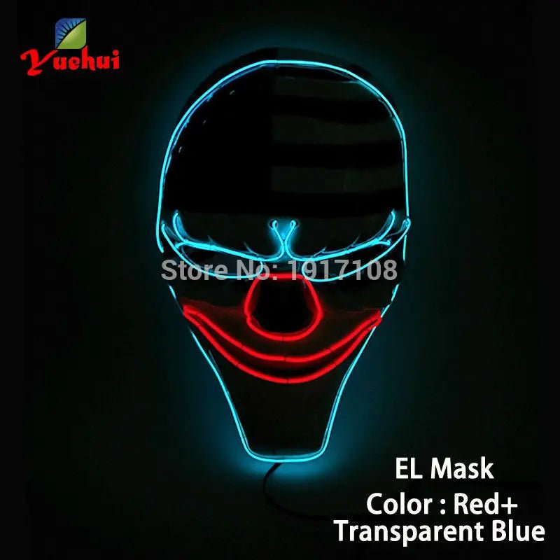 LED Neon Halloween Horror Mask - Cake Pops Parties