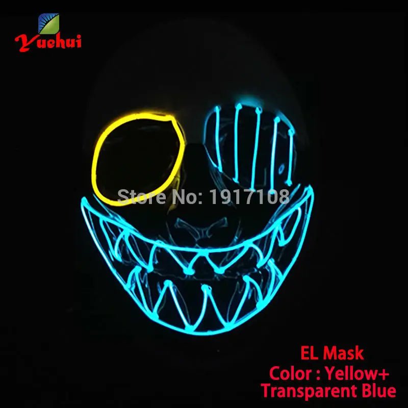 LED Neon Halloween Horror Mask - Cake Pops Parties