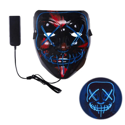 LED Neon Light Halloween Mask - Cake Pops Parties