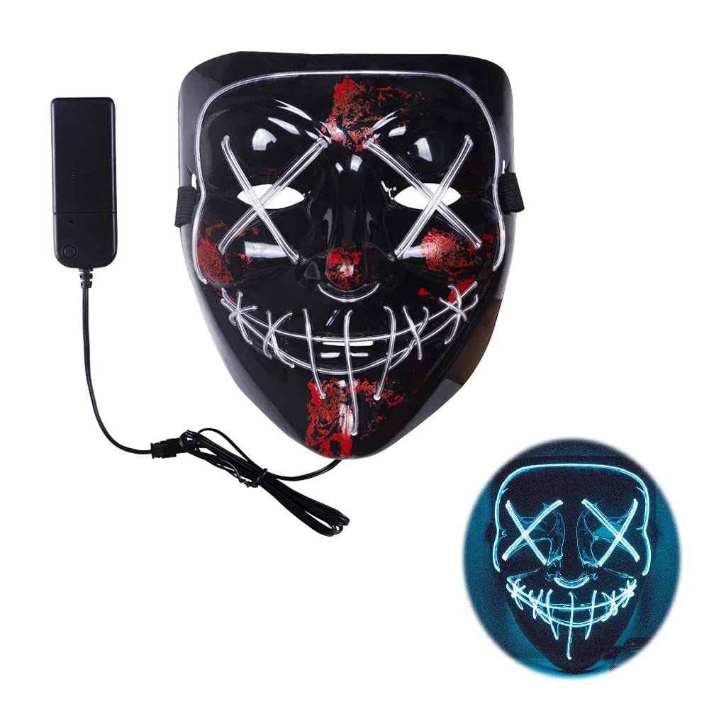 LED Neon Light Halloween Mask - Cake Pops Parties