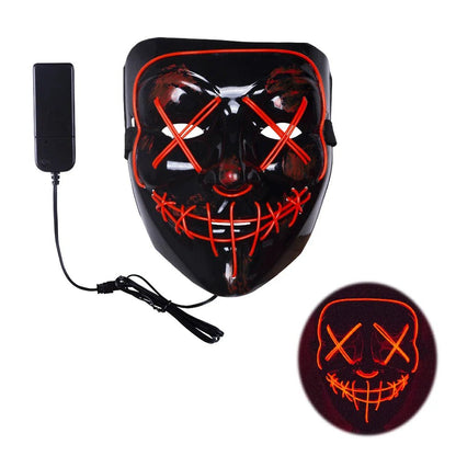 LED Neon Light Halloween Mask - Cake Pops Parties