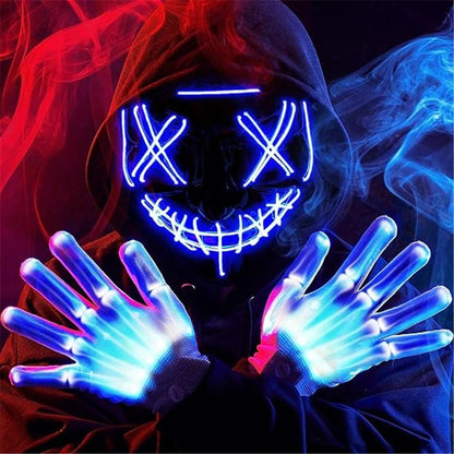 LED Neon Light Halloween Mask - Cake Pops Parties