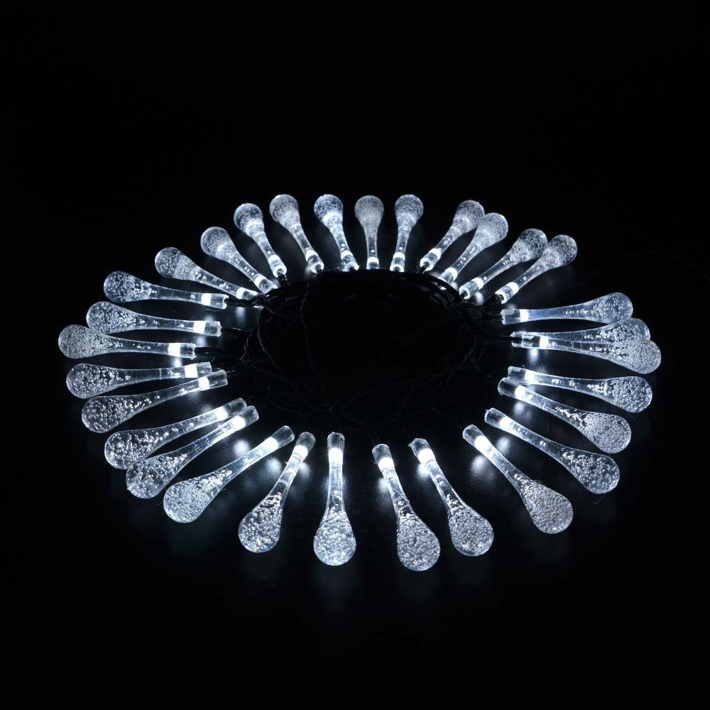 LED Outdoor Water Drops Solar String Lights - Cake Pops Parties