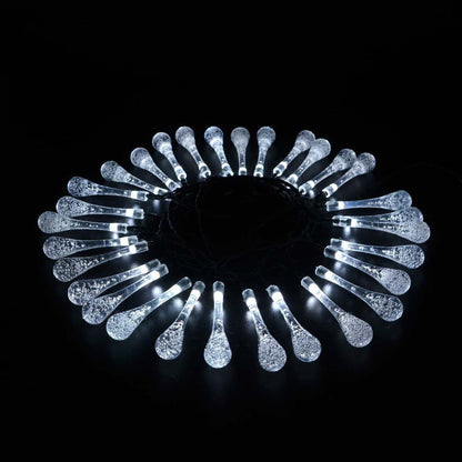 LED Outdoor Water Drops Solar String Lights - Cake Pops Parties