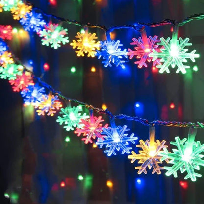 LED Snowflake Garland Fairy Lights - Cake Pops Parties