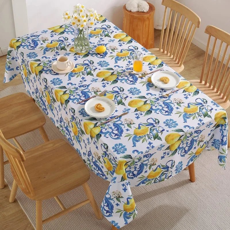 Lemon Print Kitchen Tablecloth - Cake Pops Parties