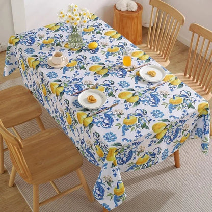 Lemon Print Kitchen Tablecloth - Cake Pops Parties