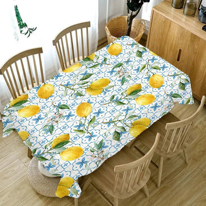 Lemon Print Kitchen Tablecloth - Cake Pops Parties