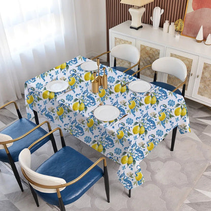 Lemon Print Kitchen Tablecloth - Cake Pops Parties