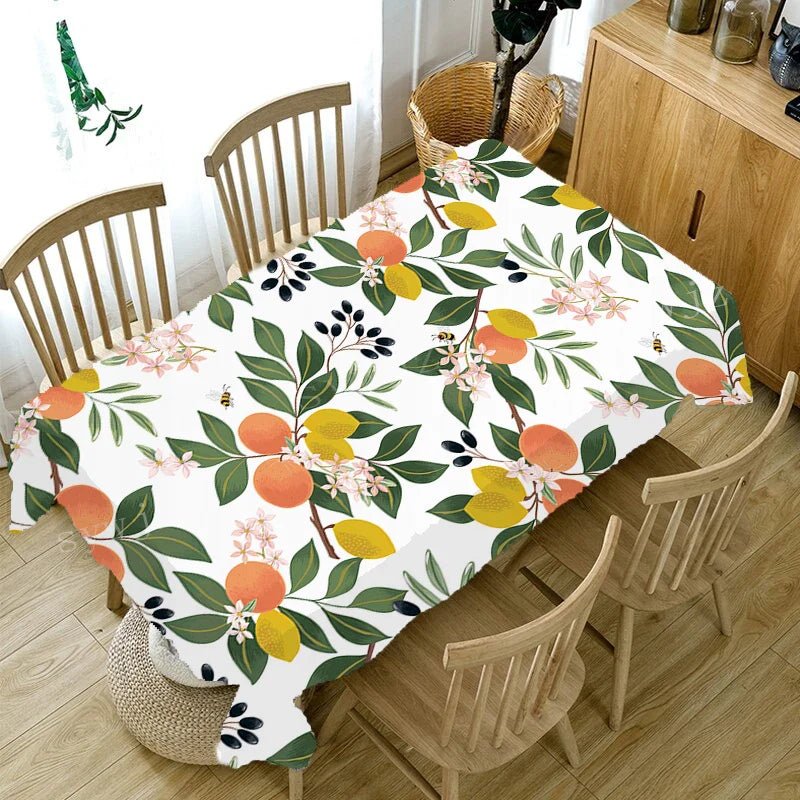 Lemon Print Kitchen Tablecloth - Cake Pops Parties