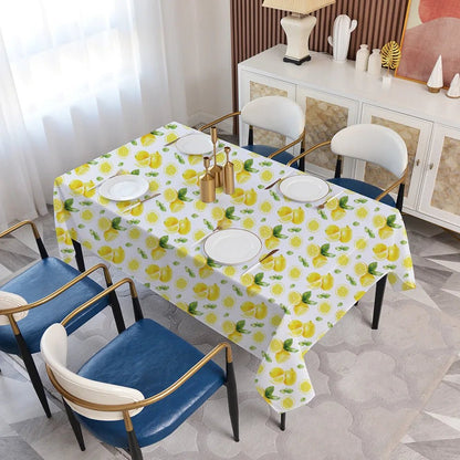 Lemon Print Kitchen Tablecloth - Cake Pops Parties
