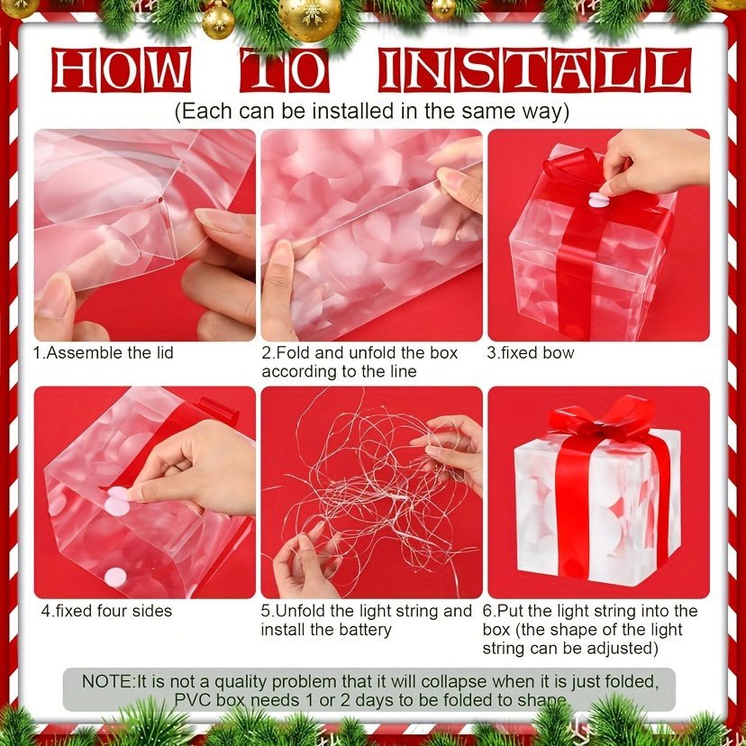 Light Up Christmas Gift Box Set - Cake Pops Parties