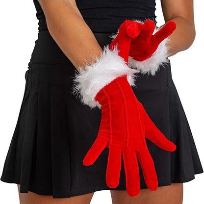 Limited Edition Red Velvet Christmas Gloves - Cake Pops Parties