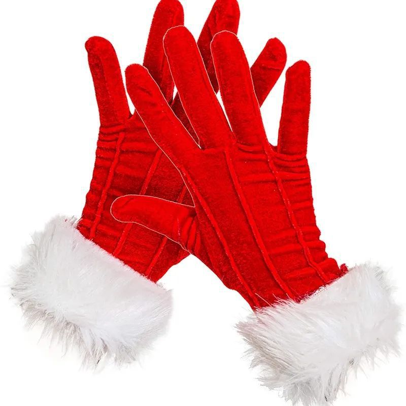 Limited Edition Red Velvet Christmas Gloves - Cake Pops Parties