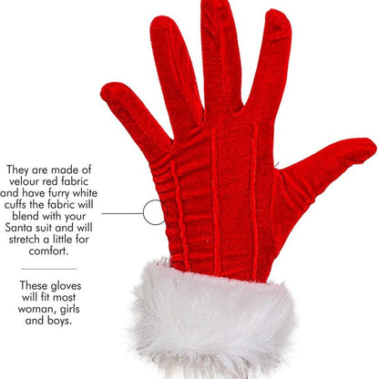 Limited Edition Red Velvet Christmas Gloves - Cake Pops Parties