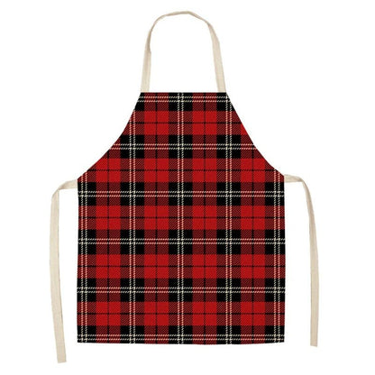 Linen Merry Christmas Apron - Home Kitchen Decoration & Gift - Cake Pops Parties