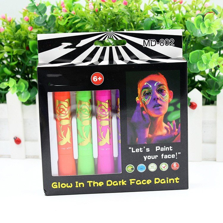 Luminous Face Paint Set - Party Halloween Makeup - Cake Pops Parties
