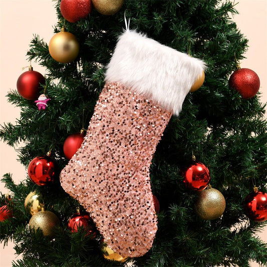 Luxurious Sequin Christmas Stockings - Cake Pops Parties