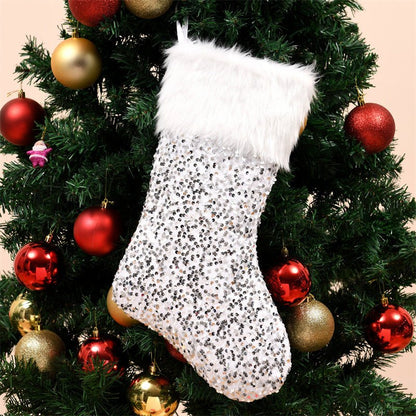 Luxurious Sequin Christmas Stockings - Cake Pops Parties
