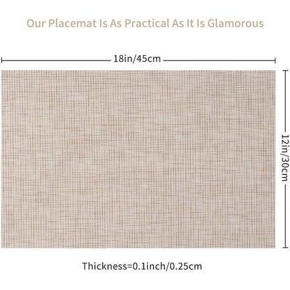 Luxury Bamboo Weaving Placemats Set - Cake Pops Parties