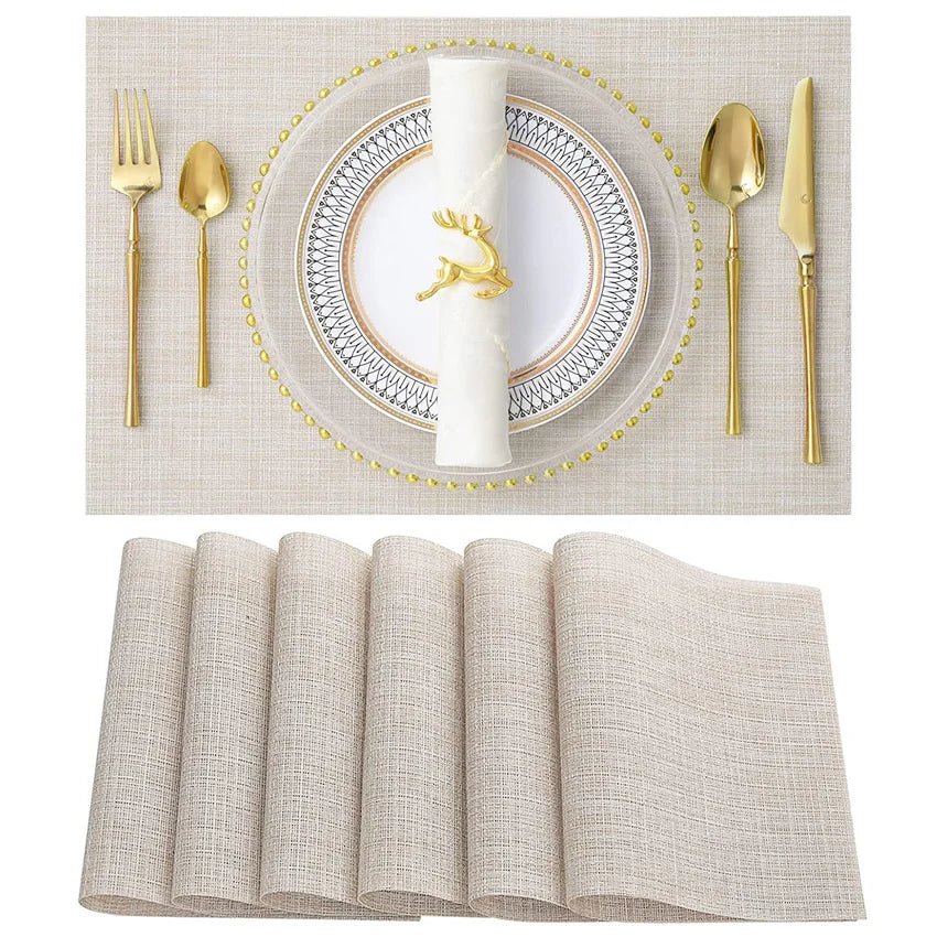 Luxury Bamboo Weaving Placemats Set - Cake Pops Parties
