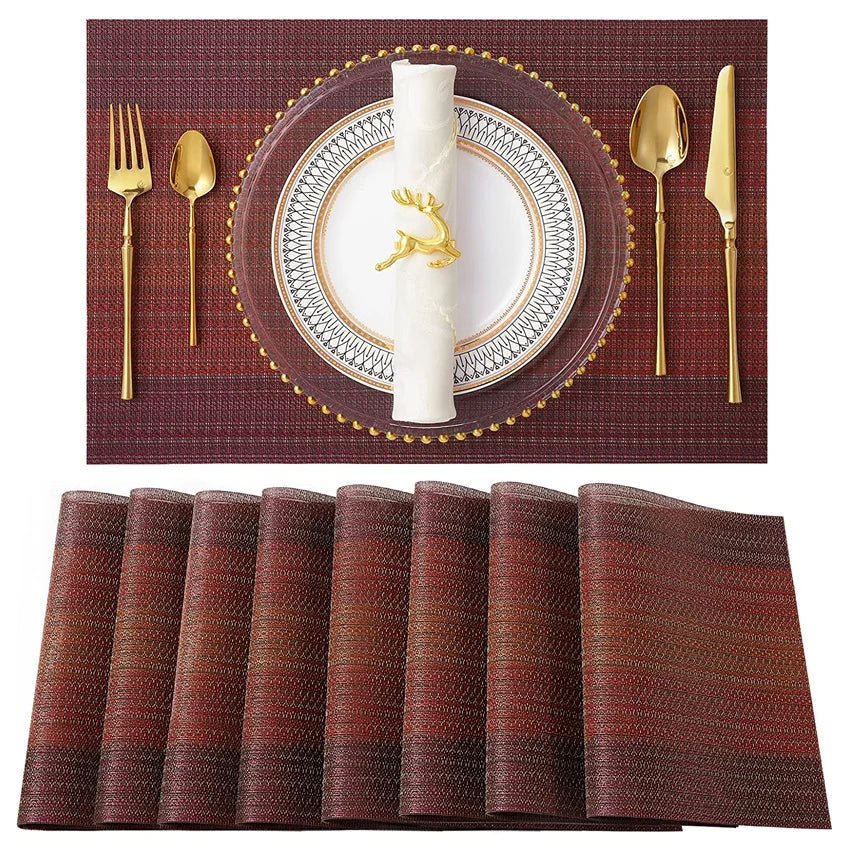 Luxury Bamboo Weaving Placemats Set - Cake Pops Parties