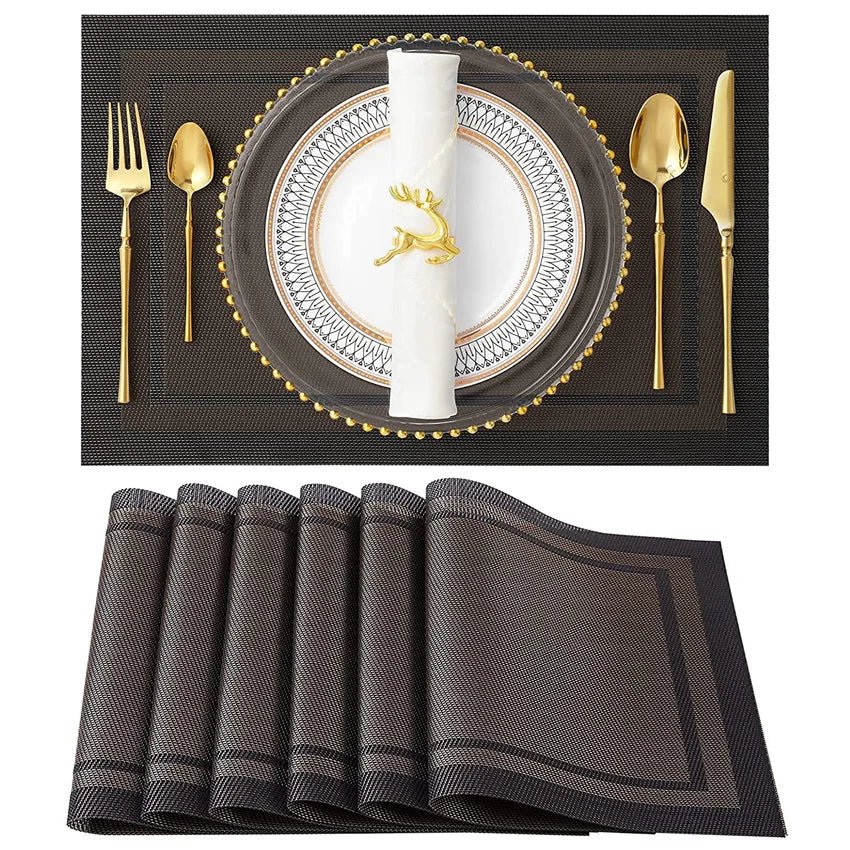 Luxury Bamboo Weaving Placemats Set - Cake Pops Parties