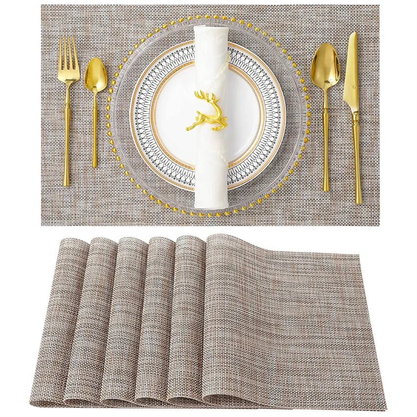 Luxury Bamboo Weaving Placemats Set - Cake Pops Parties