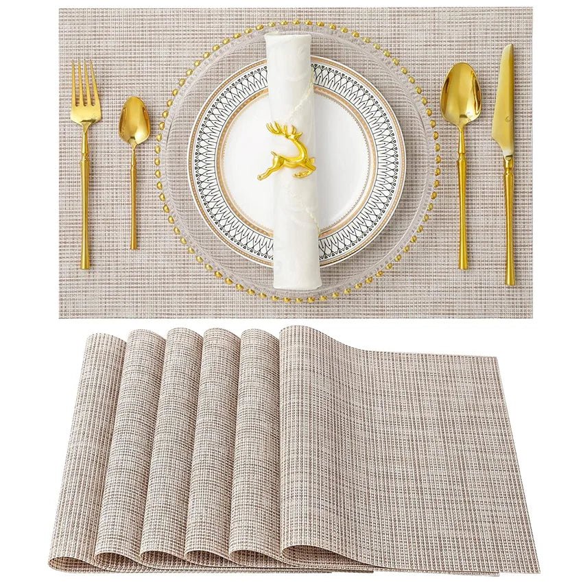 Luxury Bamboo Weaving Placemats Set - Cake Pops Parties