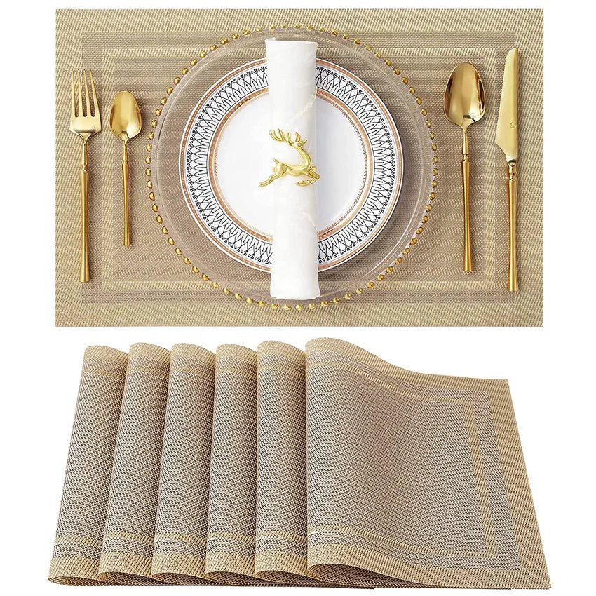 Luxury Bamboo Weaving Placemats Set - Cake Pops Parties