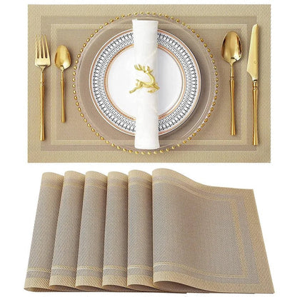 Luxury Bamboo Weaving Placemats Set - Cake Pops Parties