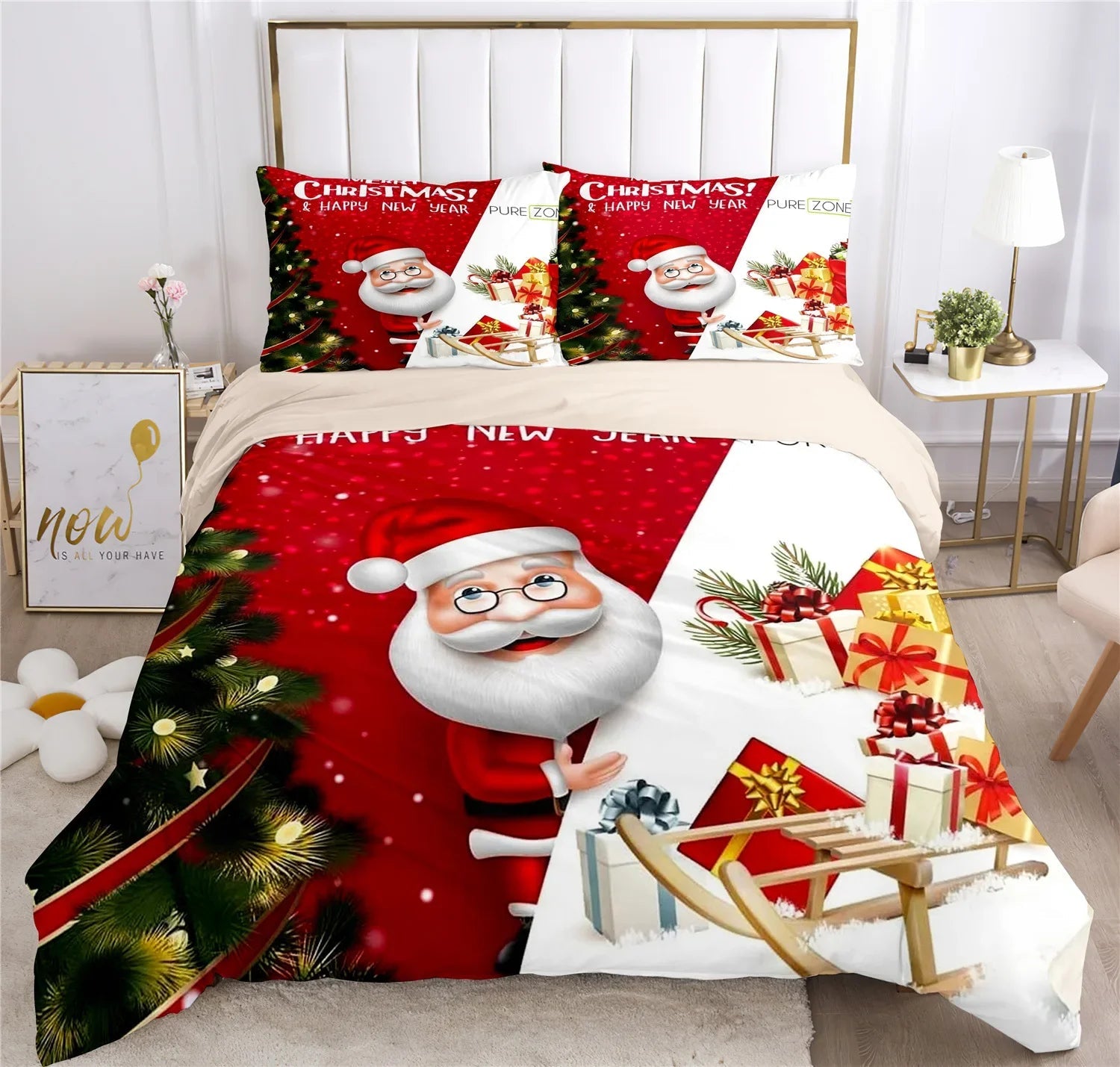 Luxury Christmas Bedding Set - Kids Cartoon Theme - Cake Pops Parties