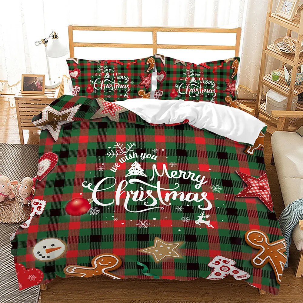 Luxury Christmas Bedding Set - Kids Cartoon Theme - Cake Pops Parties