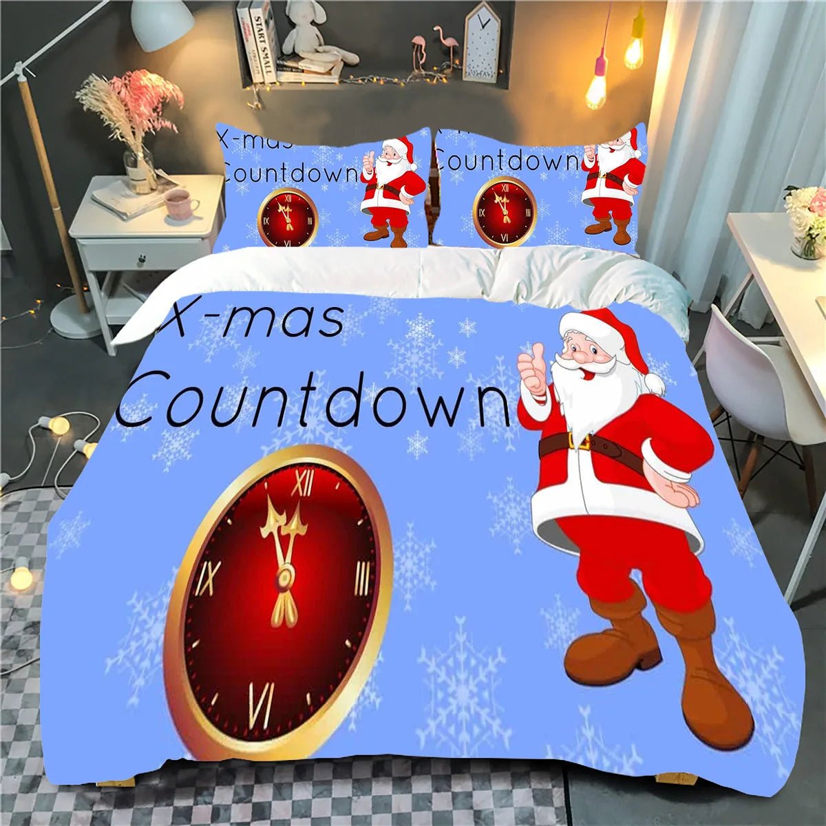 Luxury Christmas Bedding Set - Kids Cartoon Theme - Cake Pops Parties