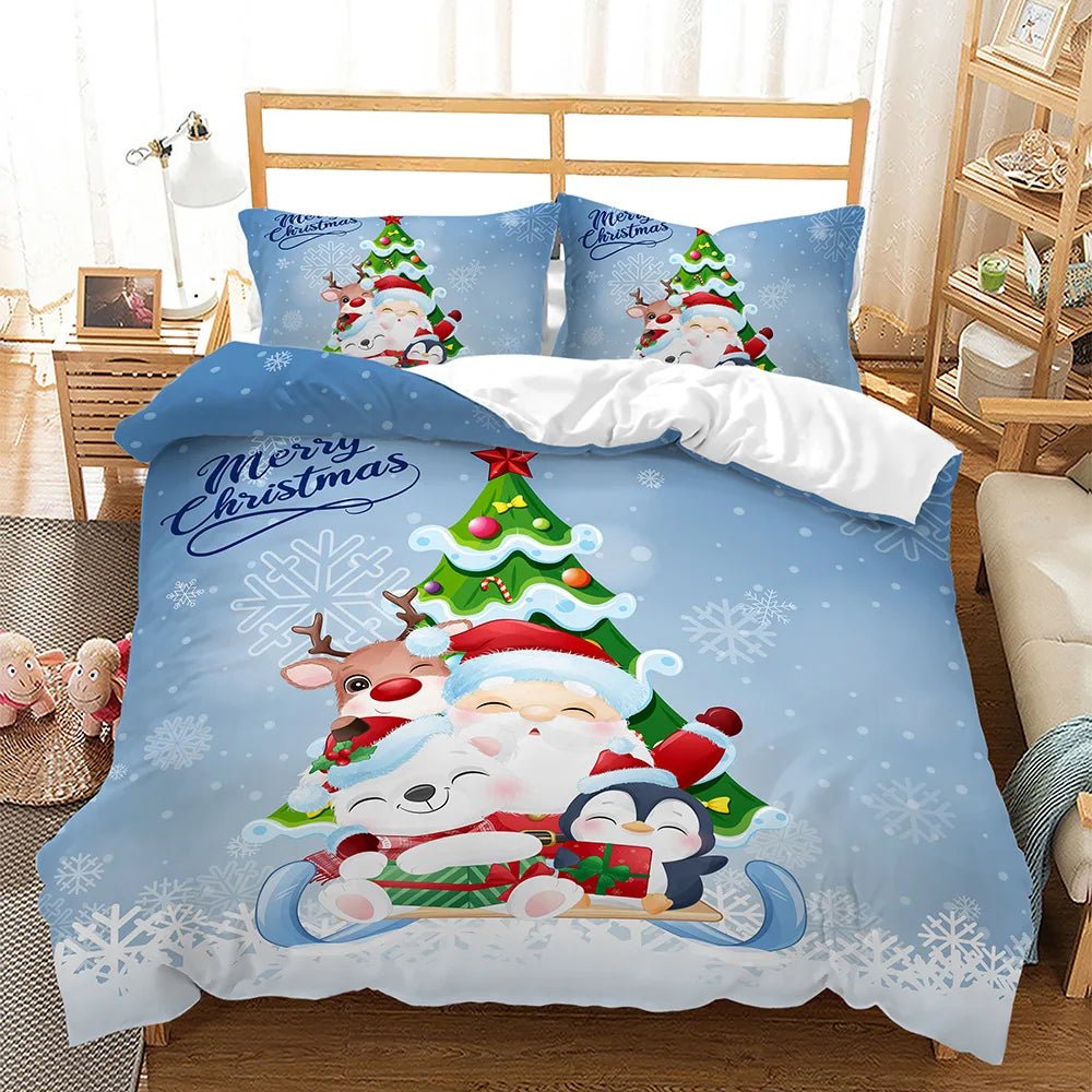 Luxury Christmas Bedding Set - Kids Cartoon Theme - Cake Pops Parties