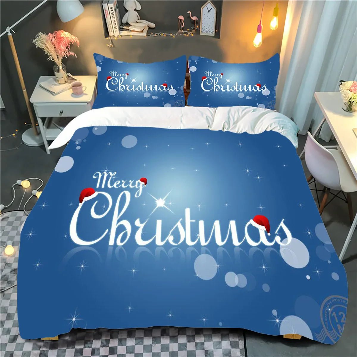 Luxury Christmas Bedding Set - Kids Cartoon Theme - Cake Pops Parties