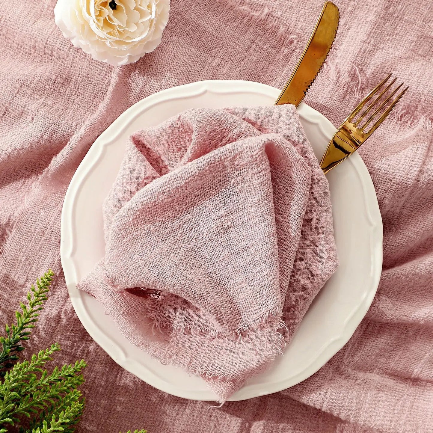 Luxury Cotton Gauze Crepe Napkins 42x42cm - Cake Pops Parties