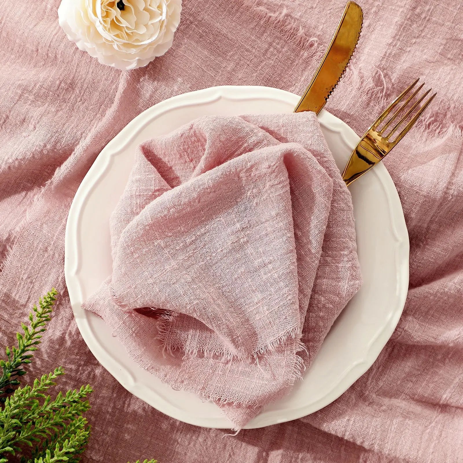 Luxury Cotton Gauze Crepe Napkins 42x42cm - Cake Pops Parties