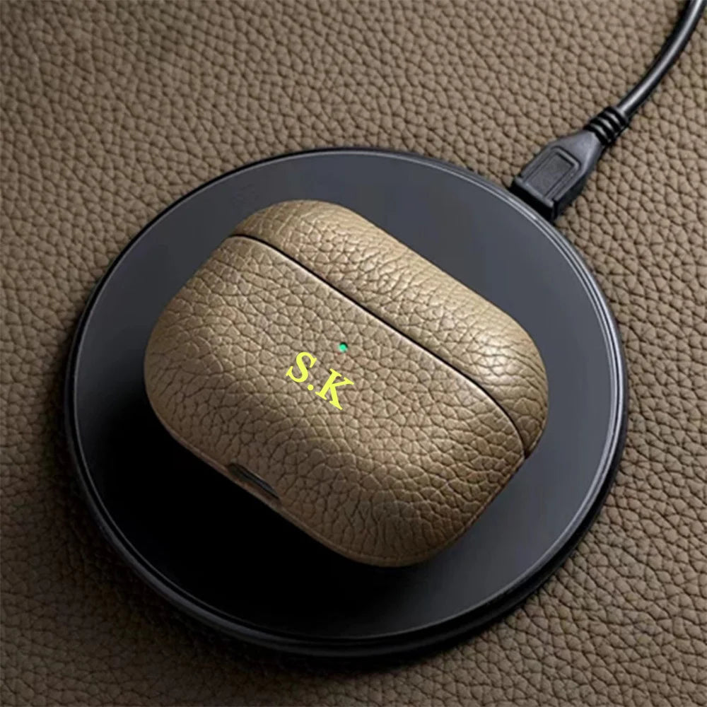 Luxury Gold Initials Earphone Case - Cake Pops Parties