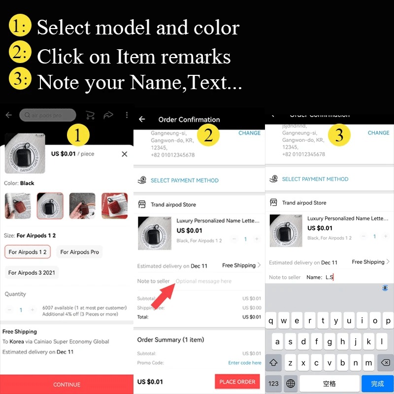 Luxury Gold Initials Earphone Case - Cake Pops Parties