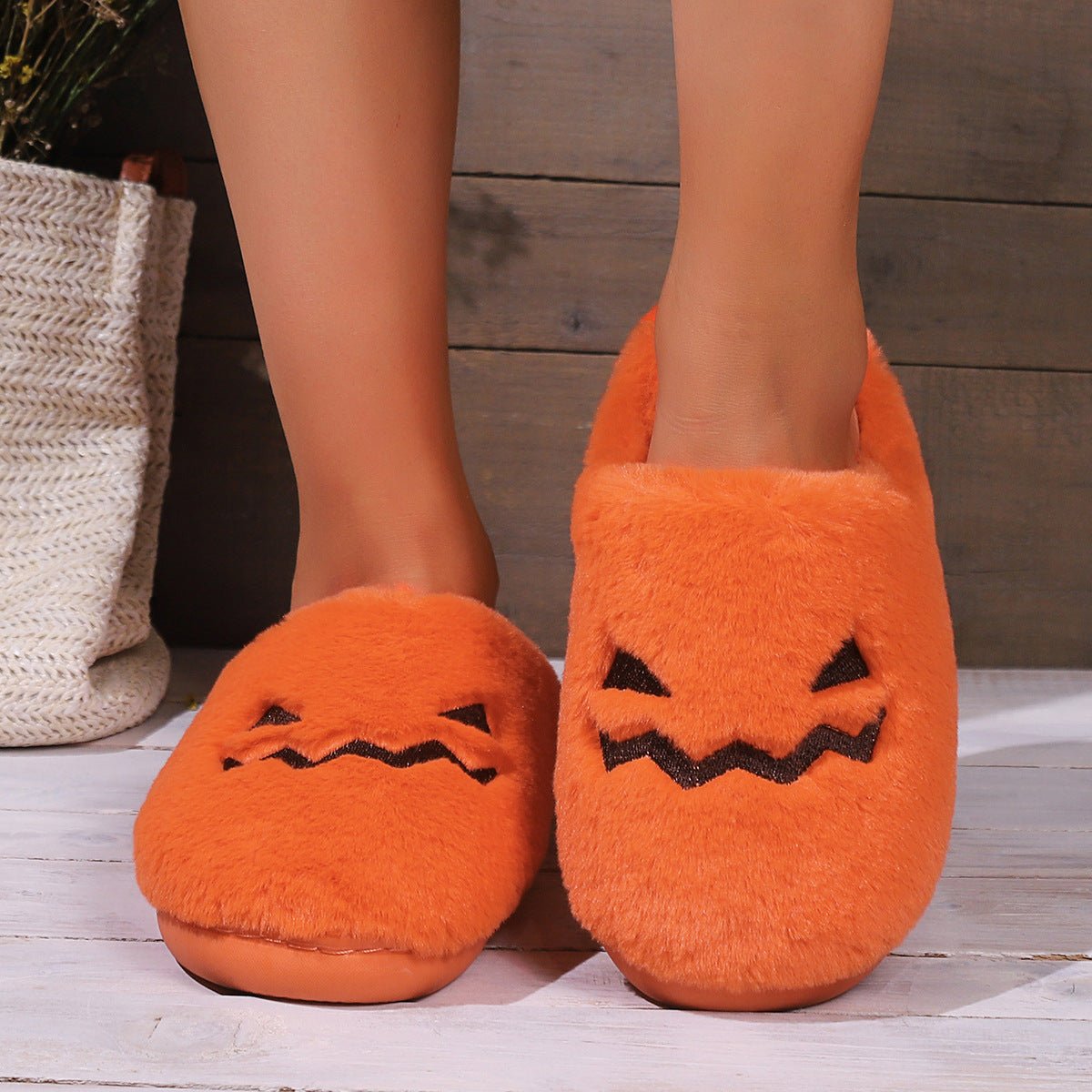 Luxury Pumpkin Cotton Slippers - Cake Pops Parties