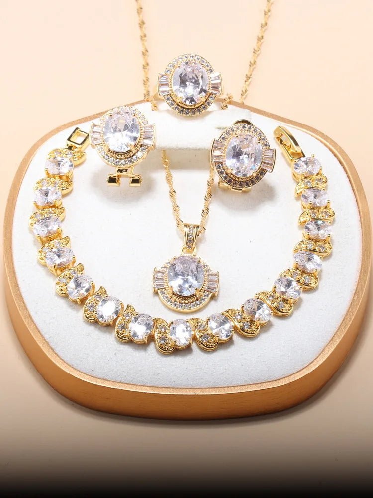 Luxury Vintage Gold Jewelry Set - Cake Pops Parties