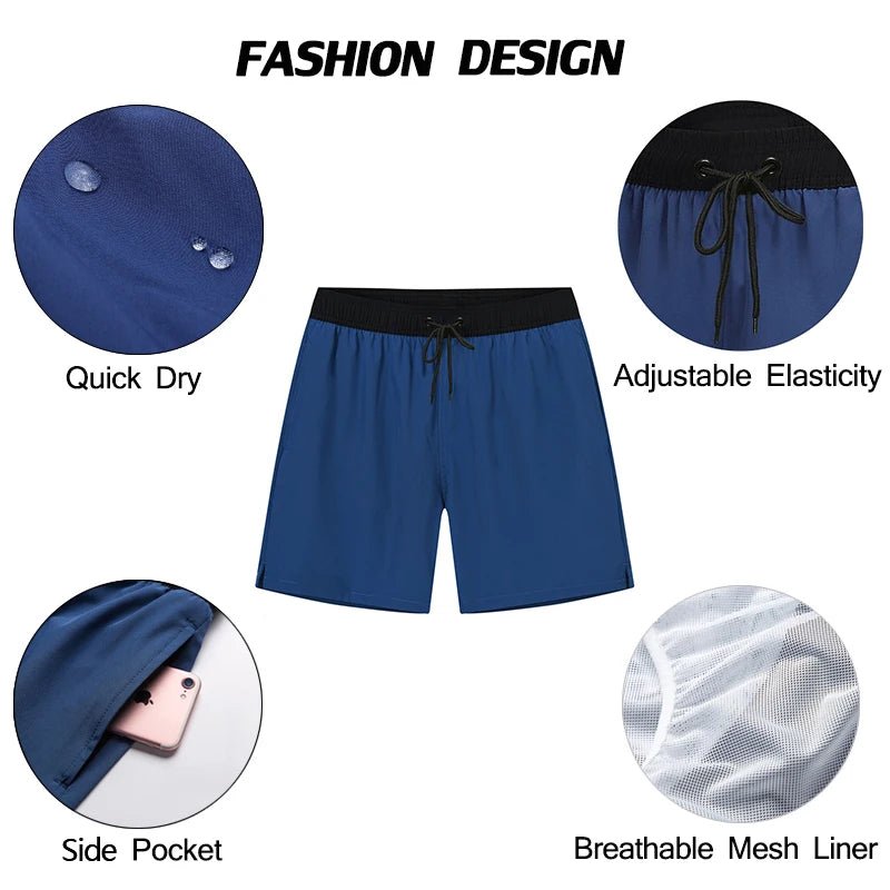 Men’s Fashion Sport Swim Trunks with Mesh Liner, Pockets & Elastic Waist - Cake Pops Parties